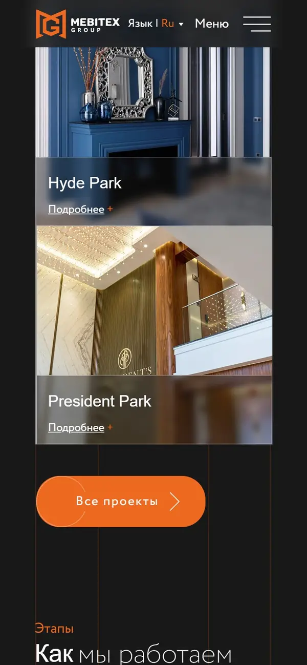 MEBITEX on a phone, screen 3