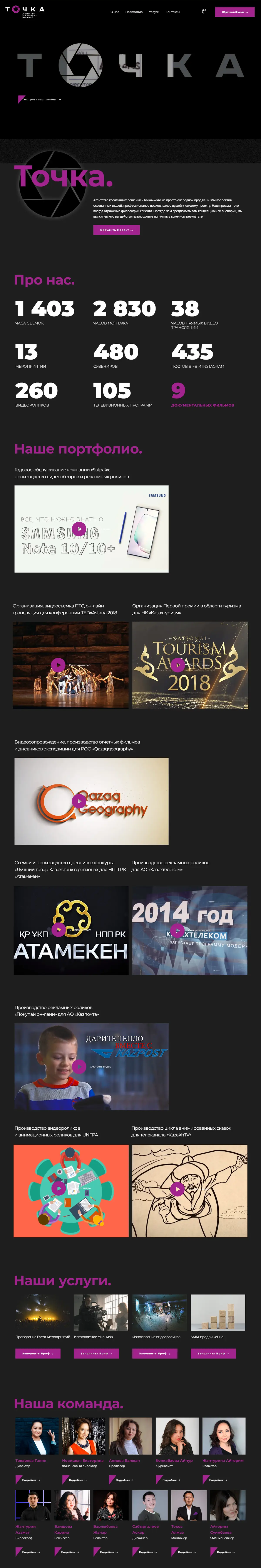 TOCHKA full home page